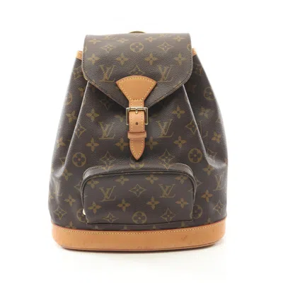 Pre-owned Louis Vuitton Brown Monogram Coated Canvas Backpack ()