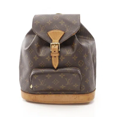 Pre-owned Louis Vuitton Brown Monogram Coated Canvas Backpack ()