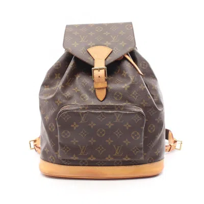 Pre-owned Louis Vuitton Brown Monogram Coated Canvas Backpack ()