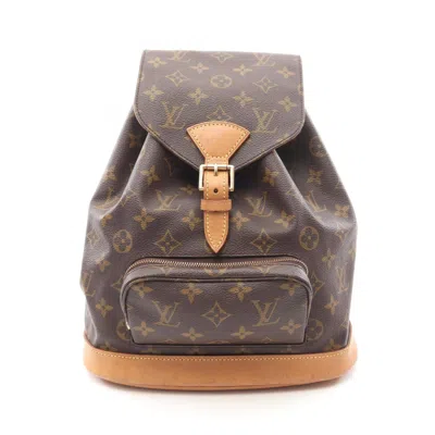 Pre-owned Louis Vuitton Brown Monogram Coated Canvas Backpack ()