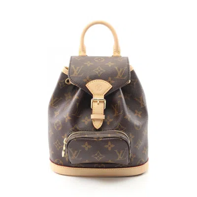 Pre-owned Louis Vuitton Brown Monogram Coated Canvas Backpack ()