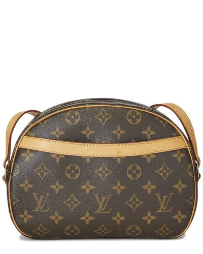 Pre-owned Louis Vuitton Brown Monogram Coated Canvas Blois (authentic Pre-loved)