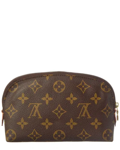 Pre-owned Louis Vuitton Brown Monogram Coated Canvas Cosmetic Pouch (authentic Pre-loved)