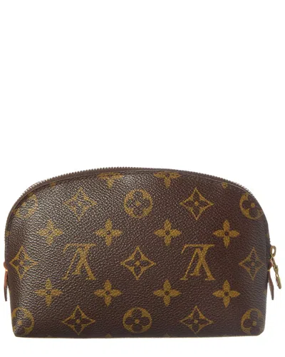 Pre-owned Louis Vuitton Brown Monogram Coated Canvas Cosmetic Pouch (authentic Pre-loved)