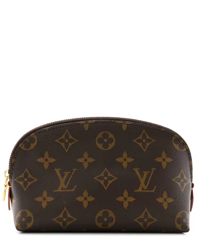 Pre-owned Louis Vuitton Brown Monogram Coated Canvas Cosmetic Pouch Gm (authentic Pre-  Loved)