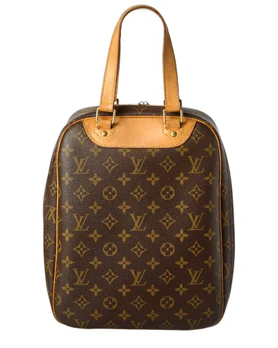 Pre-owned Louis Vuitton Brown Monogram Coated Canvas Excursion Shoe Bag (authentic Pre-loved)