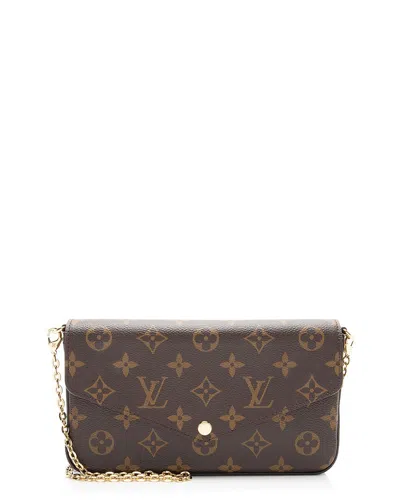 Louis Vuitton Brown Monogram Coated Canvas Felicie Pochette (authentic Pre-  Loved)