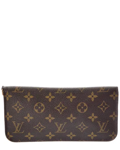 Pre-owned Louis Vuitton Brown Monogram Coated Canvas Insolite Wallet M 61989 (authentic Pre-loved)