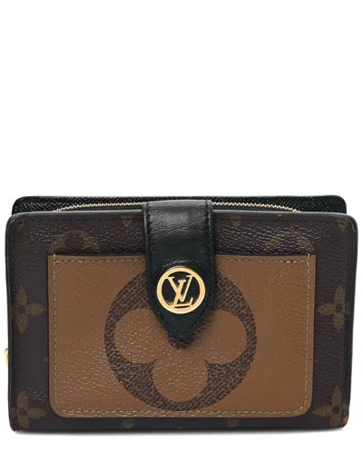 Pre-owned Louis Vuitton Brown Monogram Coated Canvas Juliette Wallet (authentic Pre-  Loved)
