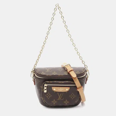 Pre-owned Louis Vuitton Brown Monogram Coated Canvas Leather Mini Bum Bag