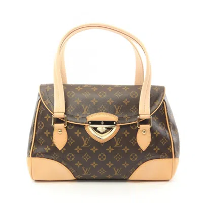 Pre-owned Louis Vuitton Brown Monogram Coated Canvas Leather Shoulder Bag ()