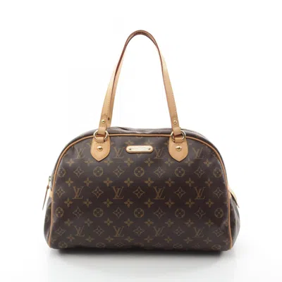 Pre-owned Louis Vuitton Brown Monogram Coated Canvas Leather Shoulder Bag ()