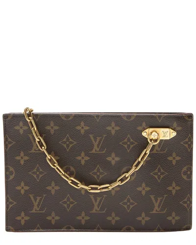Louis Vuitton Brown Monogram Coated Canvas Legacy Chain Clutch (authentic Pre-  Loved)