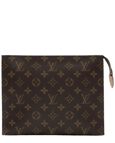Pre-owned Louis Vuitton Brown Monogram Coated Canvas Monogram Toiletry Pouch 26  (authentic Pre-loved)