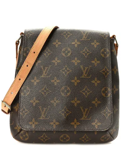 Pre-owned Louis Vuitton Brown Monogram Coated Canvas Musette Salsa Short Strap (authentic Pre-loved)