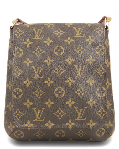 Pre-owned Louis Vuitton Brown Monogram Coated Canvas Musette Salsa Short Strap  (authentic Pre-loved)