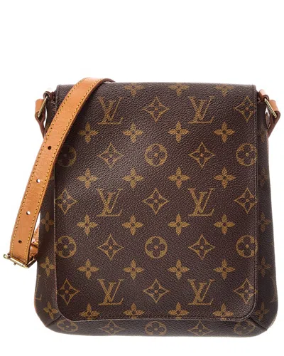 Pre-owned Louis Vuitton Brown Monogram Coated Canvas Musette Salsa Short Strap (authentic Pre-loved)