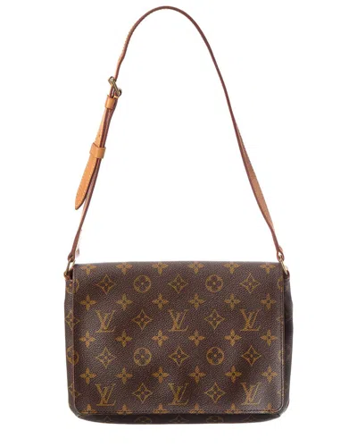 Pre-owned Louis Vuitton Brown Monogram Coated Canvas Musette Tango Short Strap  (authentic Pre-loved)