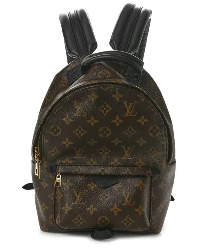 Pre-owned Louis Vuitton Brown Monogram Coated Canvas Palm Springs Backpack Mini  (authentic Pre-loved)