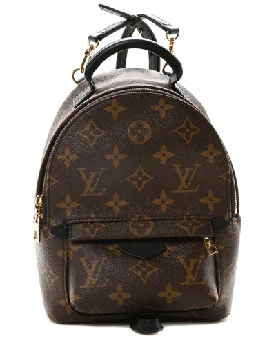 Pre-owned Louis Vuitton Brown Monogram Coated Canvas Palm Springs Backpack Pm (authentic  Pre-loved)