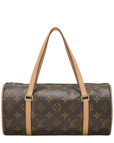 Pre-owned Louis Vuitton Brown Monogram Coated Canvas Papillon 26 (authentic Pre-loved)
