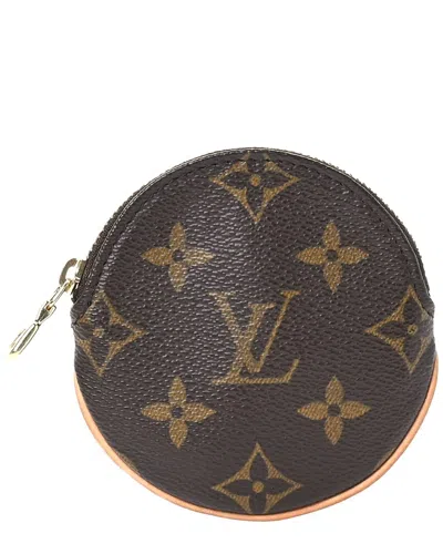 Pre-owned Louis Vuitton Brown Monogram Coated Canvas Pochette Accessories (authentic Pre-loved)