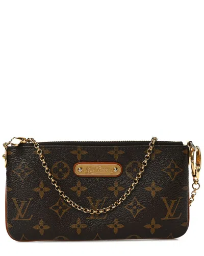 Pre-owned Louis Vuitton Brown Monogram Coated Canvas Pochette Milla Pm (authentic Pre-  Loved)
