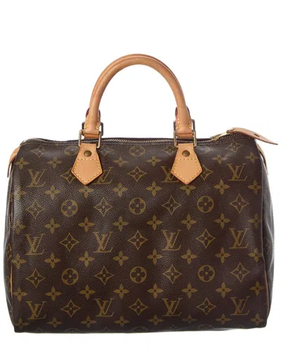 Pre-owned Louis Vuitton Brown Monogram Coated Canvas Speedy 30 (authentic Pre-loved)