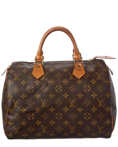 Pre-owned Louis Vuitton Brown Monogram Coated Canvas Speedy 30 (authentic Pre-loved)