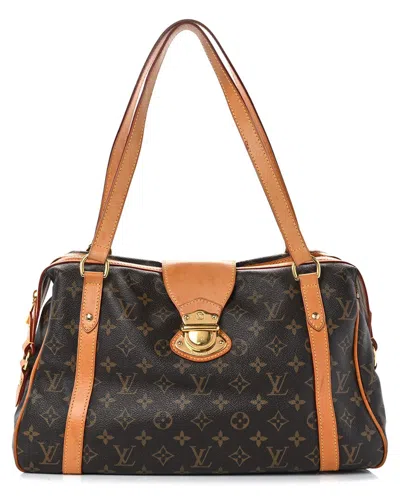 Pre-owned Louis Vuitton Brown Monogram Coated Canvas Stresa Pm (authentic Pre-loved)