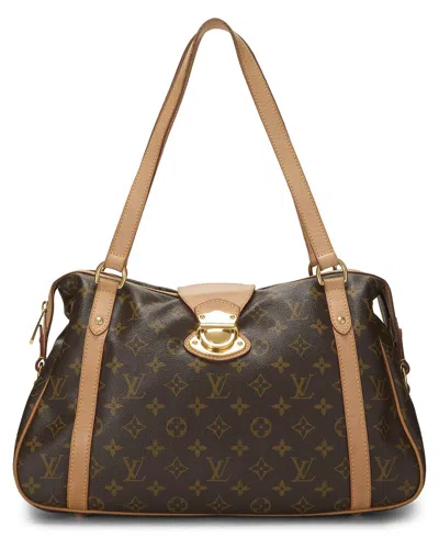 Pre-owned Louis Vuitton Brown Monogram Coated Canvas Stresa Pm (authentic Pre-loved)