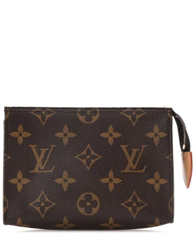 Pre-owned Louis Vuitton Brown Monogram Coated Canvas Toiletry Pouch 15 (authentic Pre-  Loved)