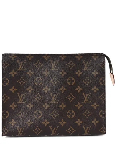 Pre-owned Louis Vuitton Brown Monogram Coated Canvas Toiletry Pouch 26 (authentic Pre-  Loved)