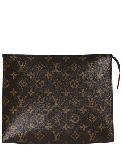 Pre-owned Louis Vuitton Brown Monogram Coated Canvas Toiletry Pouch 26 (authentic Pre-  Loved)