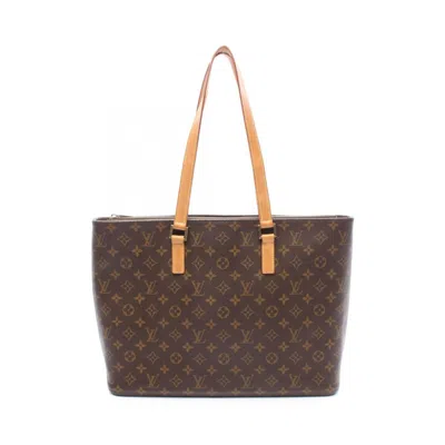 Pre-owned Louis Vuitton Brown Monogram Coated Canvas Tote Bag ()