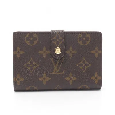 Pre-owned Louis Vuitton Brown Monogram Coated Canvas Wallet (bi-fold) ()