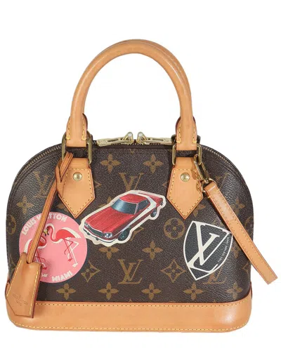 Pre-owned Louis Vuitton Brown Monogram Coated Canvas World Tour Alma Bb (authentic Pre-  Loved)