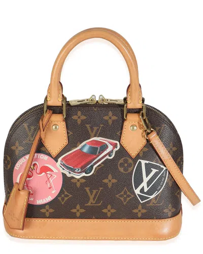Pre-owned Louis Vuitton Brown Monogram Coated Canvas World Tour Alma Bb (authentic Pre-  Loved)