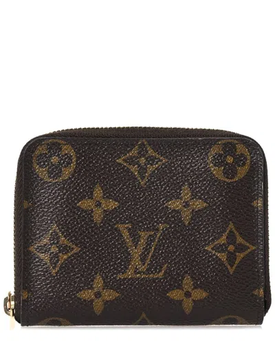 Pre-owned Louis Vuitton Brown Monogram Coated Canvas Zippy Coin Purse (authentic Pre-  Loved)