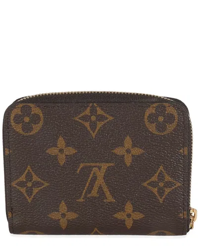 Pre-owned Louis Vuitton Brown Monogram Coated Canvas Zippy Coin Purse (authentic Pre-  Loved)