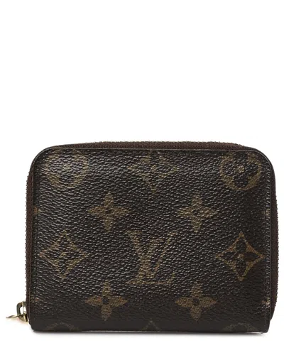 Pre-owned Louis Vuitton Brown Monogram Coated Canvas Zippy Coin Purse (authentic Pre-loved)