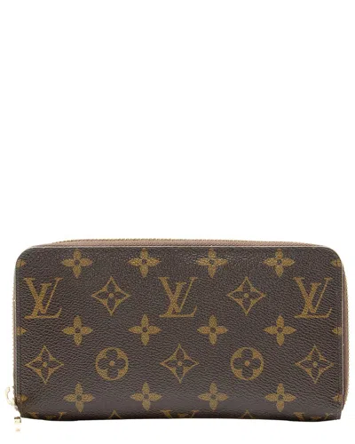 Pre-owned Louis Vuitton Brown Monogram Coated Canvas Zippy Wallet (authentic Pre-loved)