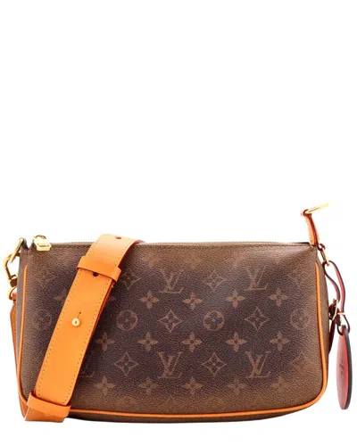 Louis Vuitton Brown Monogram Dust Leather Pochette Accessoires Nm Xl