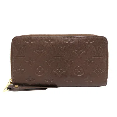 Pre-owned Louis Vuitton Brown Monogram Empreinte Long Wallet (bi-fold) ()