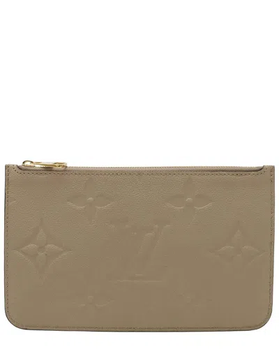 Pre-owned Louis Vuitton Brown Monogram Empreinte Pouch (authentic Pre-loved)