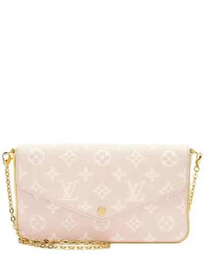 Pre-owned Louis Vuitton Brown Monogram Empreinte Spring In The City Felicie Pochette  (authentic Pre-loved)