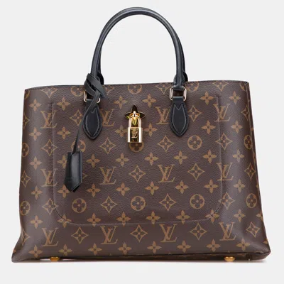 Pre-owned Louis Vuitton Brown Monogram Flower Tote