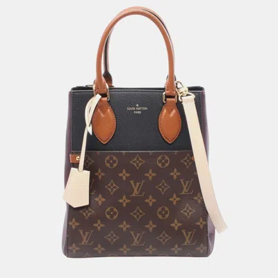 Pre-owned Louis Vuitton Brown Monogram Fold Tote Mm