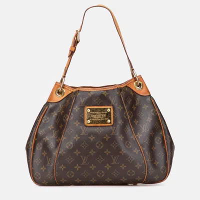Pre-owned Louis Vuitton Brown Monogram Galliera Pm