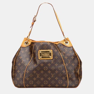 Pre-owned Louis Vuitton Brown Monogram Galliera Pm Bag